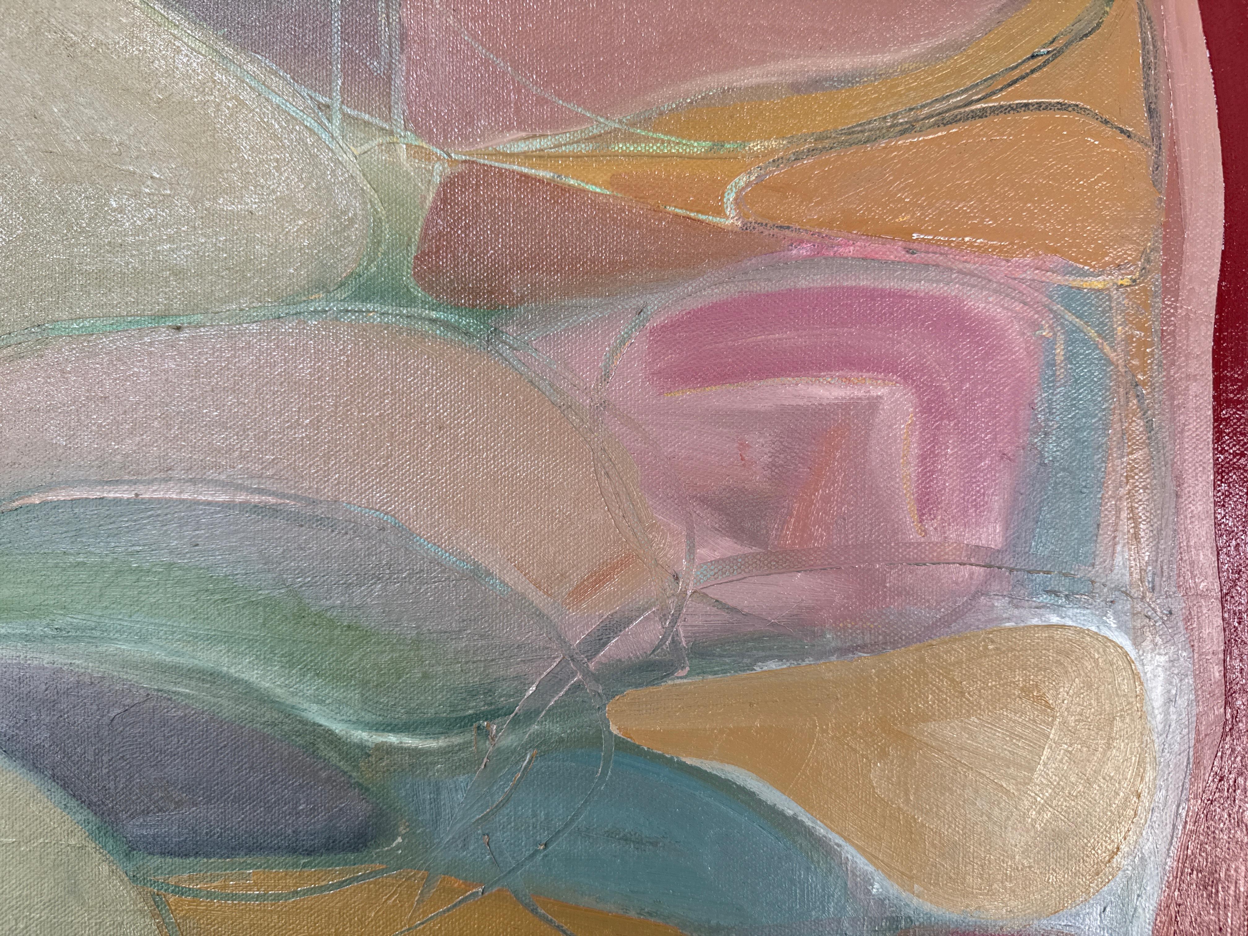 Flujo orgánico nº 1, Abstracto, Contemporáneo, paisaje, naturaleza en venta 3