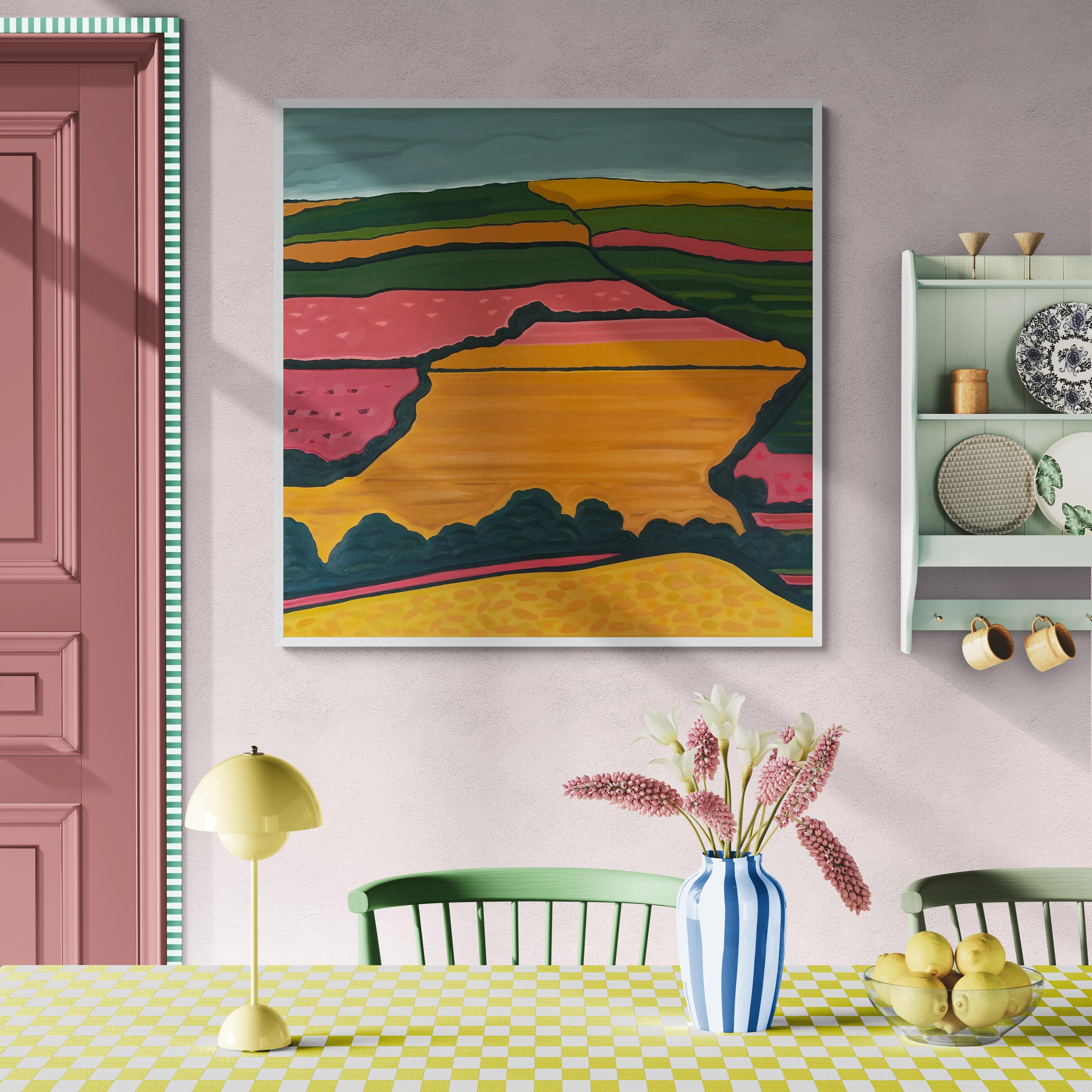 Regenbogenfelder  Nr.2, Abstrakt, Contemporary im Angebot 2