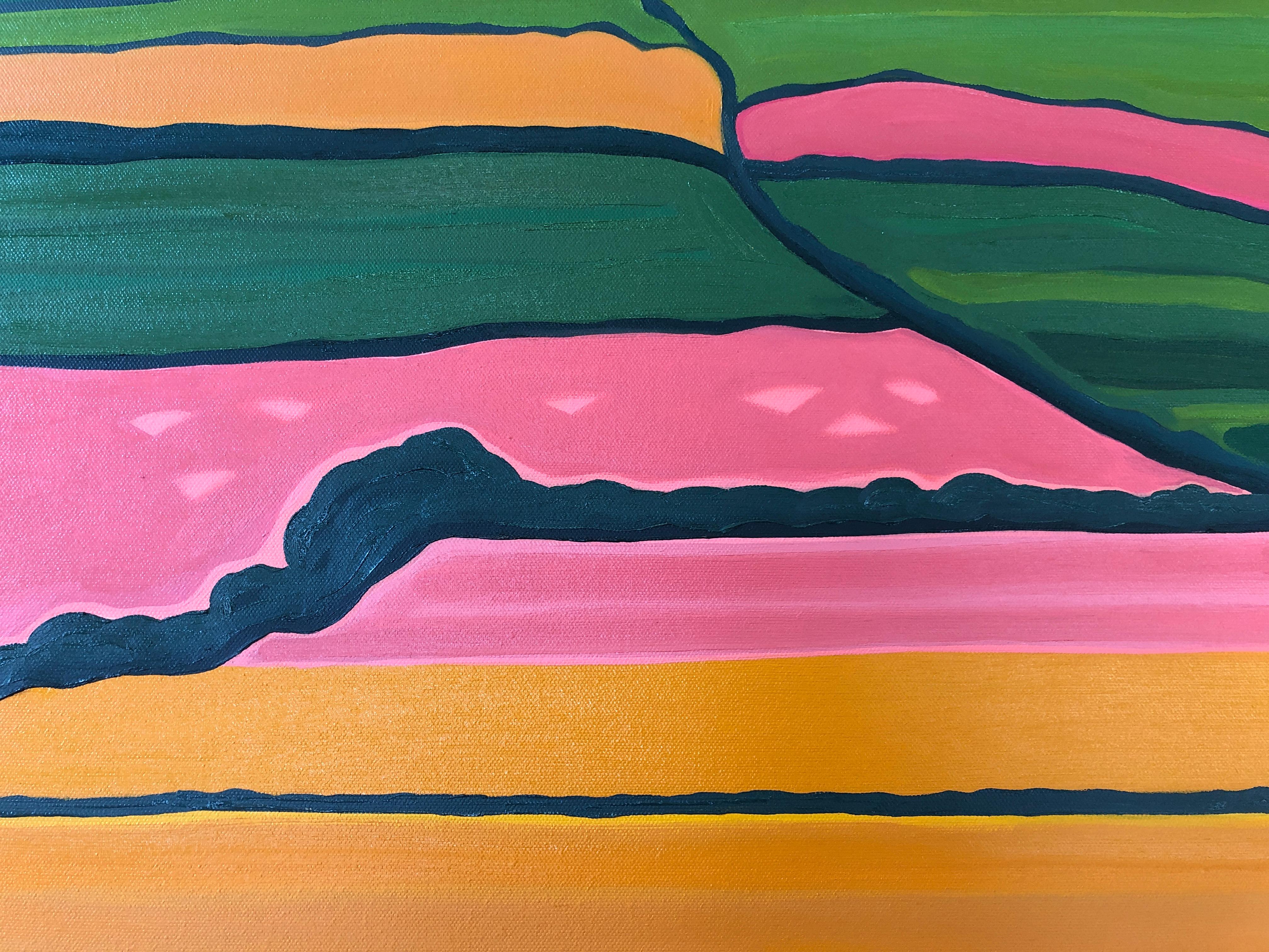 Regenbogenfelder  Nr.2, Abstrakt, Contemporary im Angebot 4