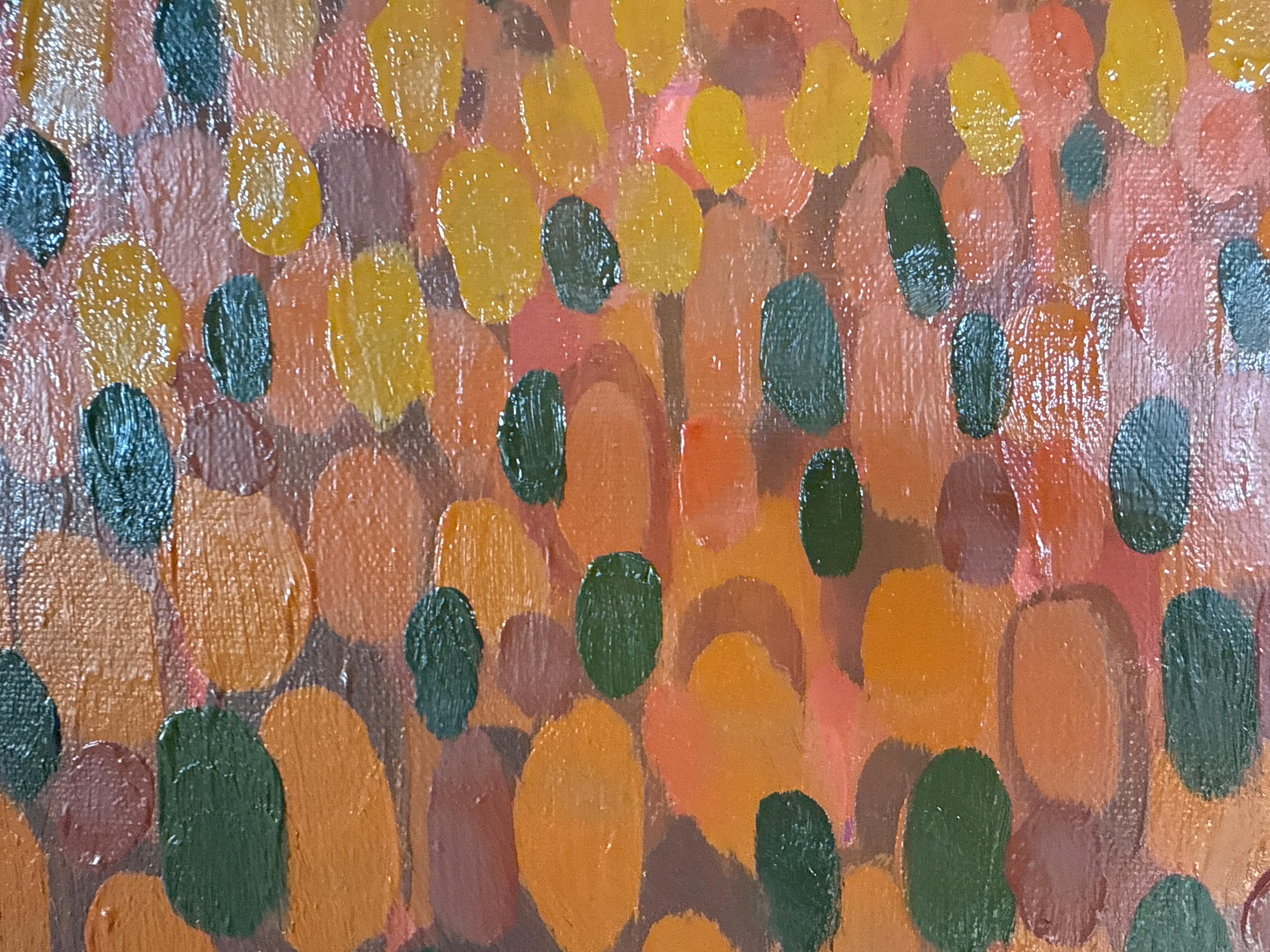 Summer View on the Hill, Abstract, Contemporary, landscape, nature For Sale 3