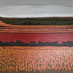 Summer View on the Hill, Abstract, Contemporary, landscape, nature