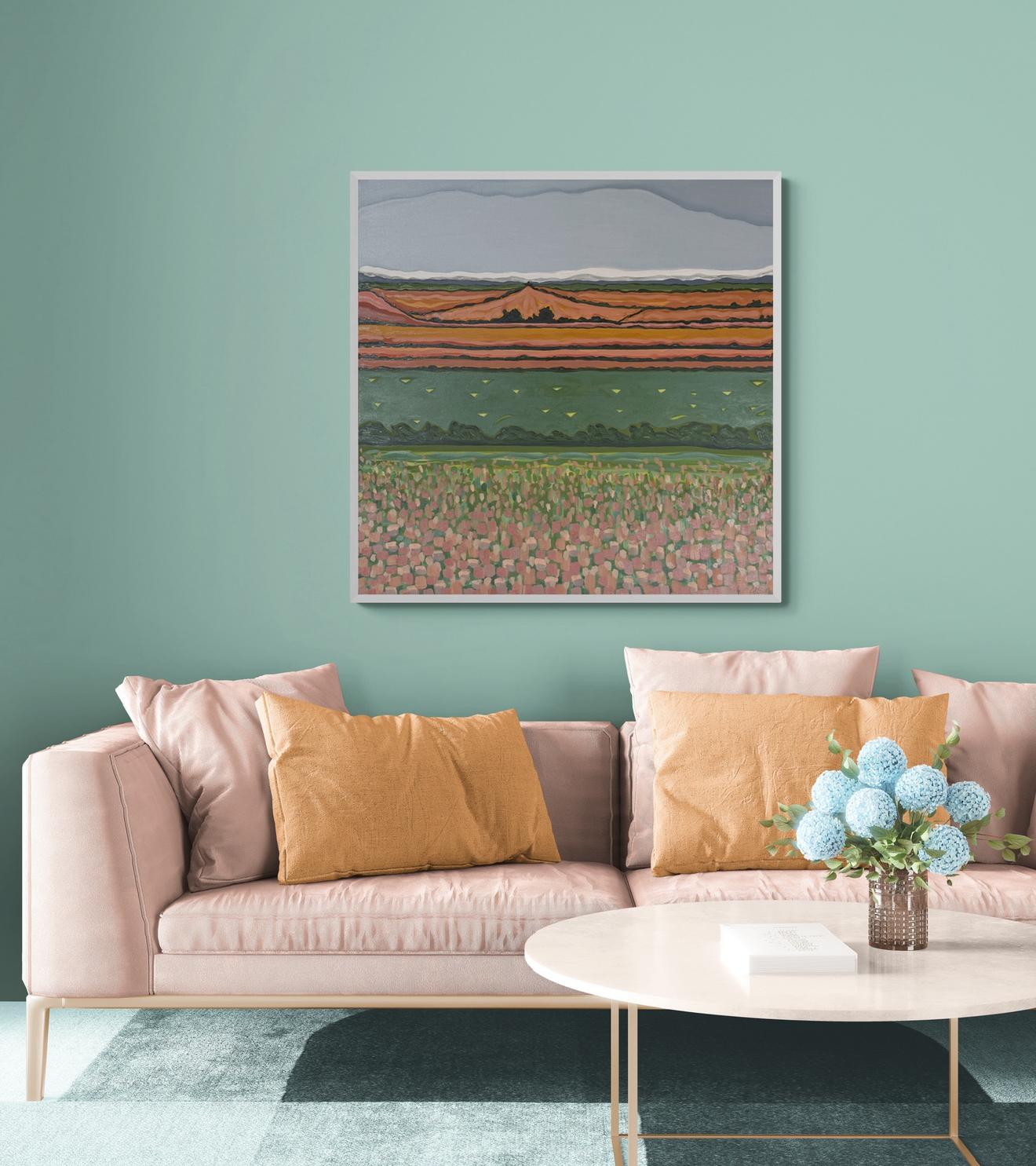 Vista desde Beacon Hill nº 2, Abstracto, Contemporáneo, paisaje, naturaleza en venta 1