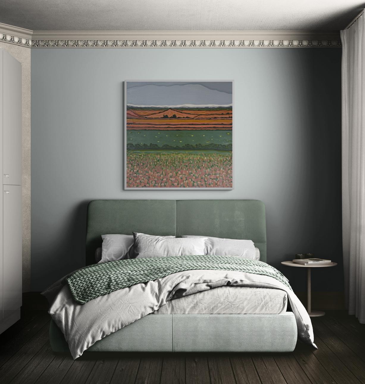 Vista desde Beacon Hill nº 2, Abstracto, Contemporáneo, paisaje, naturaleza en venta 2