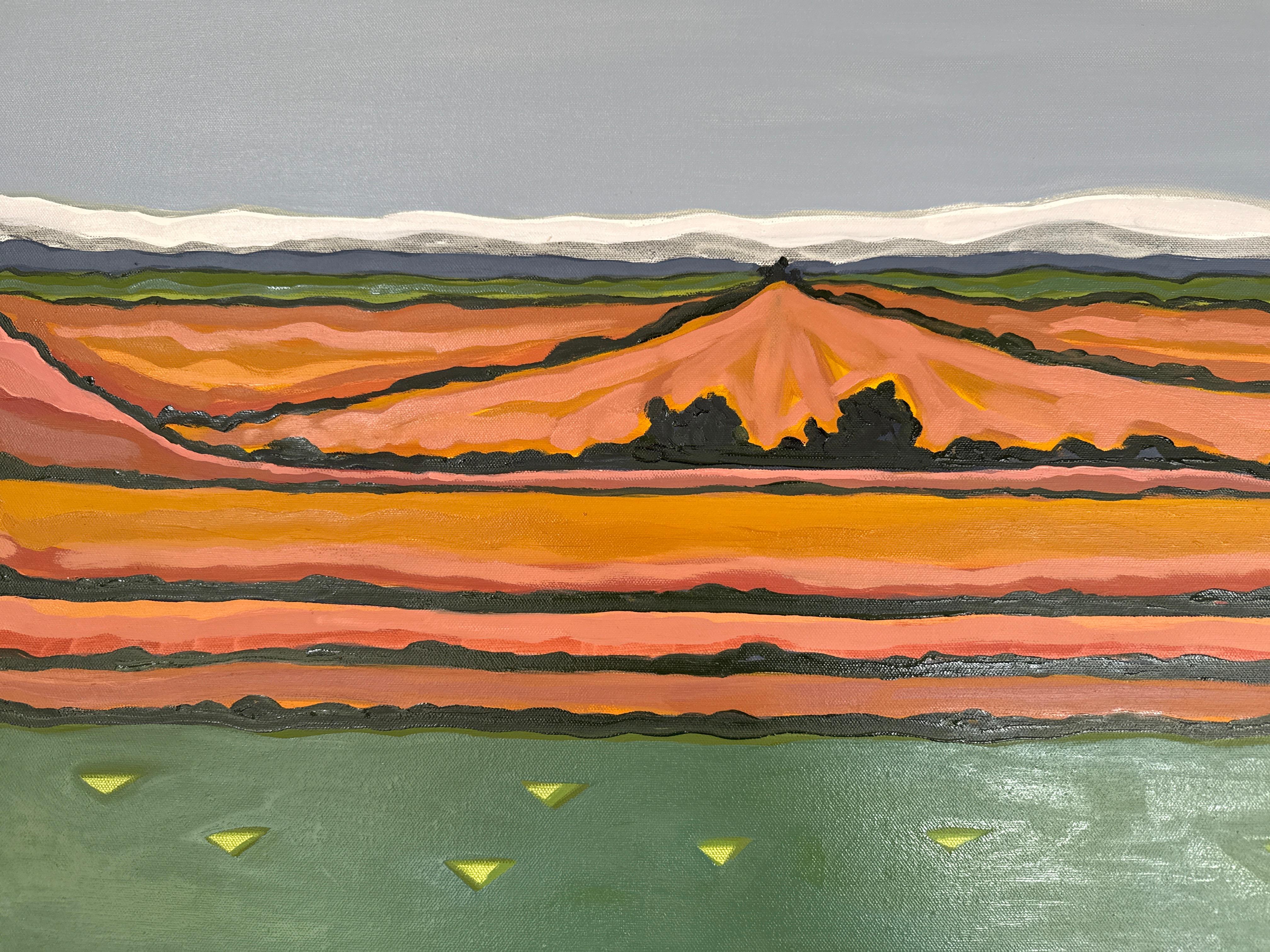 Vista desde Beacon Hill nº 2, Abstracto, Contemporáneo, paisaje, naturaleza en venta 3