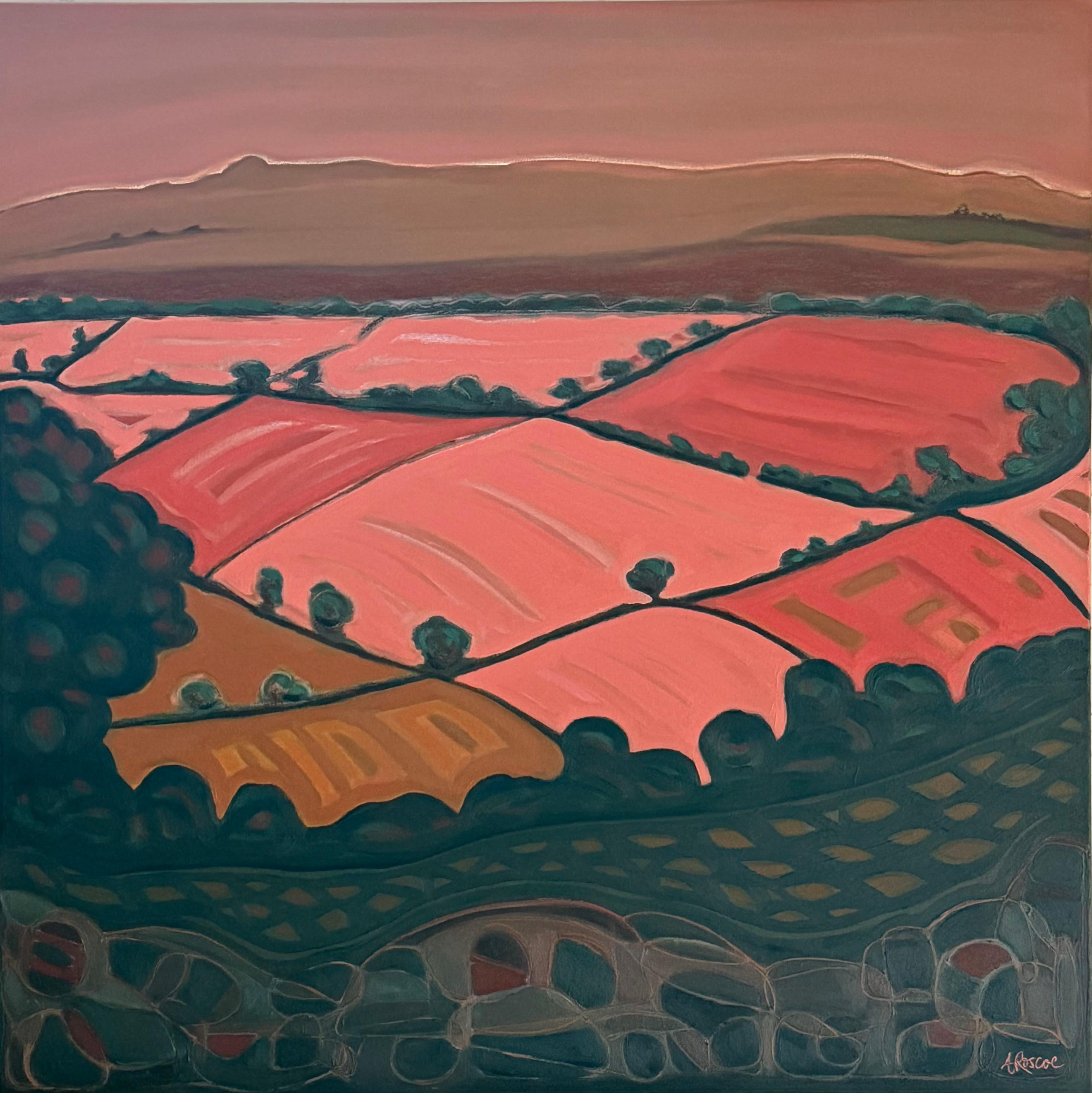 Walking in Devon no.1, Abstract, Contemporary, landscape, nature