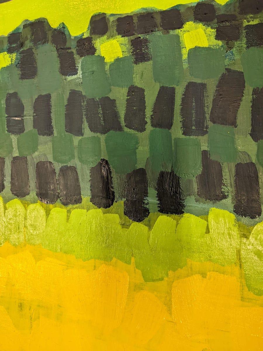 Yellow Hill No.1, Modern Style, Bright Cotswold Landscape Painting, Oxfordshire 4