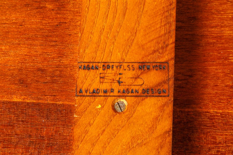 Vladimir Kagan for Kagan-Dreyfuss Table w Alexandra Kasuba Tiles, c 1949, Signed For Sale 1
