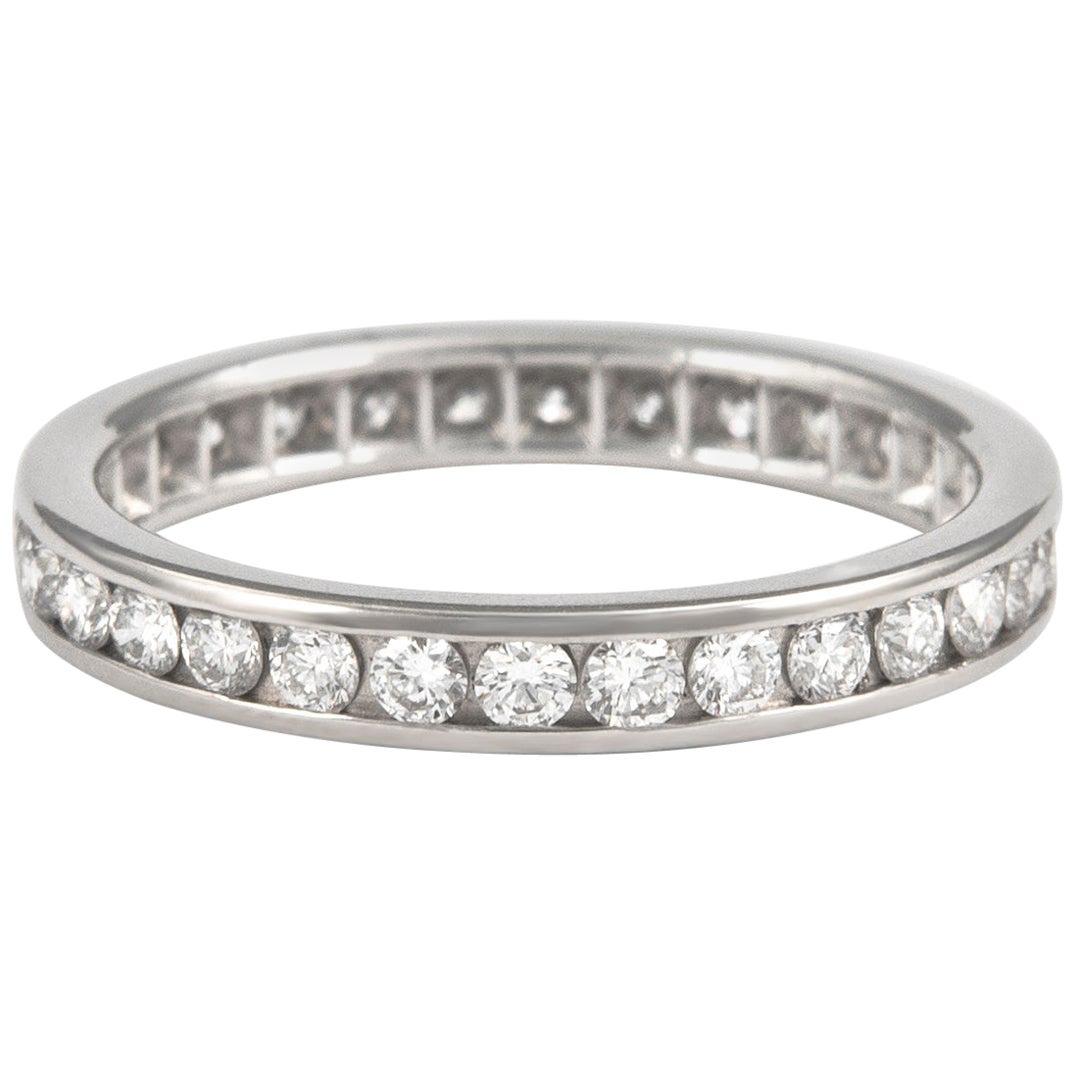 Alexander 1.04 Carat Diamond Eternity Band Channel Set Platinum