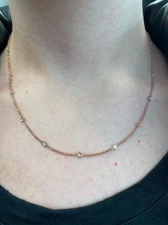 Collar Alexander de diamantes de 1,09 ct en oro rosa de 18 quilates