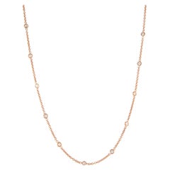 Alexander 1.09ct Diamonds by the Yard Collana in oro rosa 18 carati