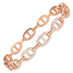 Alexander 1.13 Carat Diamond Bengal 18 Karat Rose Gold Open Clasp