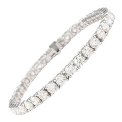 Alexander 11.52 Carat Diamond Tennis Bracelet 18 Karat White Gold
