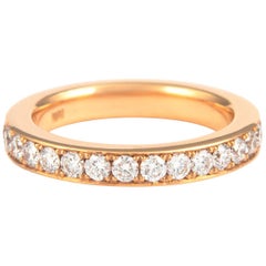 Anneau d'éternité en or rose 18 carats avec diamants de 1,17 carat d'Alexander