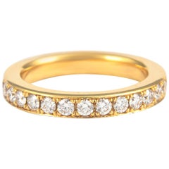 Anneau d'éternité Alexander en or jaune 18 carats avec diamants de 1,17 carat