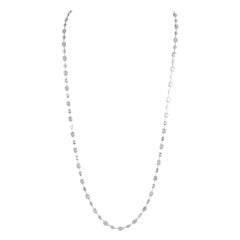 Alexander 11.78 Carat Diamond Tennis Necklace Illusion Set 18k White Gold