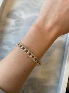 Alexander 1.59 Carat Diamond Bengal 18 Karat Rose Gold Open Clasp