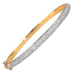 Alexander 2.16 Carat Diamond Pave Bengal 18 Karat Gold Open Clasp