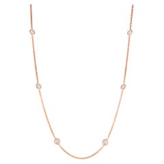 Alexander Beverly Hills 2.27ct Diamonds by the Yard Necklace 18k Rose Gold