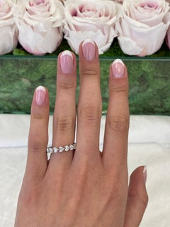 Alexander Beverly Hills 2.51ct Heart Diamond D/E VVS Eternity Band 18k