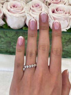 Alexander Beverly Hills 2.51ct Heart Diamond D/E VVS Eternity Band Platinum