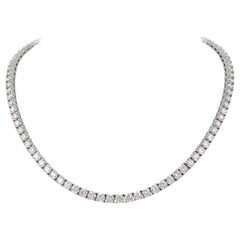 Alexander Collana Tennis con diamanti da 27,74 carati in oro bianco 18k