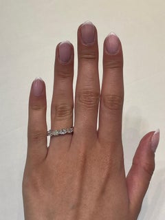 Alexander Beverly Hills 3.23ct Oval Cut Diamond East West Eternity Band 18k S.5