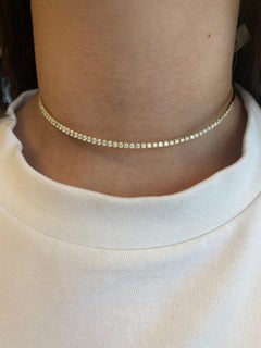 Alexander Beverly Hills 3.46ct Diamond Tennis Choker Open Back & Flexible 18k
