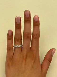 Alexander Beverly Hills 3.52ct Asscher Cut Diamond D-F VVS Eternity Band 18k S.5