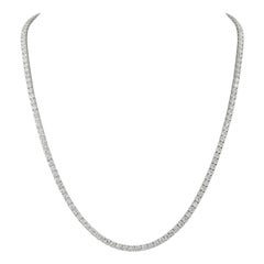 Alexander 35,55 Karat Diamant-Tennis-Halskette 18k Weißgold