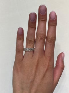 Alexander Beverly Hills 4.41ct D-F VVS Emerald Cut Diamond Eternity Band 18k S.6