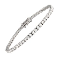 Alexander 4,53 Karat Diamant-Tennisarmband aus 18 Karat Weißgold