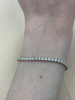 Alexander Beverly Hills Bracciale tennis con diamanti da 4.69 carati in oro rosa