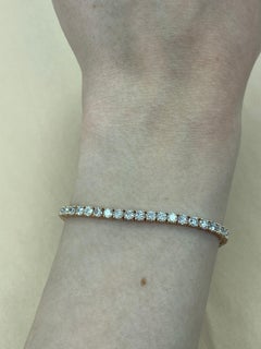 Alexander Beverly Hills 5.10ct Diamond Tennis Bracelet 14k Rose Gold