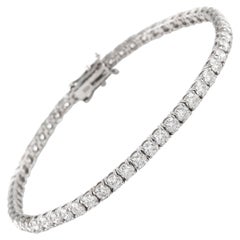 Alexander 5.87 Carat Diamond Tennis Bracelet 18 Karat White Gold