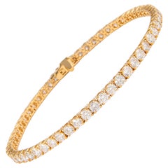 Alexander 5.89 Carats Diamond Tennis Bracelet 18-Karat Yellow Gold Alexander 5.89 Carats Diamond Tennis Bracelet 18-Karat Yellow Gold