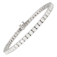 Alexander 5.94 Carats Diamond Tennis Bracelet 18 Karat White Gold