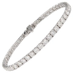 Alexander 6.95 Carats Diamond Tennis Bracelet 18-Karat White Gold