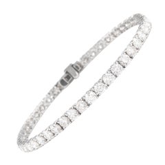 Alexander 7.60 Carat Diamond Tennis Bracelet 18 Karat White Gold