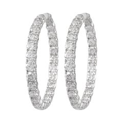 Alexander 8::73 Karat Diamant-Reifenohrringe Weißgold