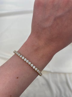 Alexander Beverly Hills 8.78ct Diamond Tennis Bracelet 18k Yellow Gold