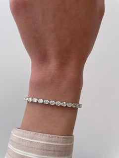 Alexander Beverly Hills 8.82ct Oval Diamond East-West Tennis Bracelet 18k Gold