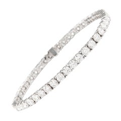 Alexander 9.30 Carat Diamond Tennis Bracelet 18 Karat White Gold