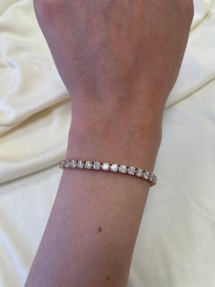 Alexander Beverly Hills 9.92ct Diamond Tennis Bracelet Rose Gold