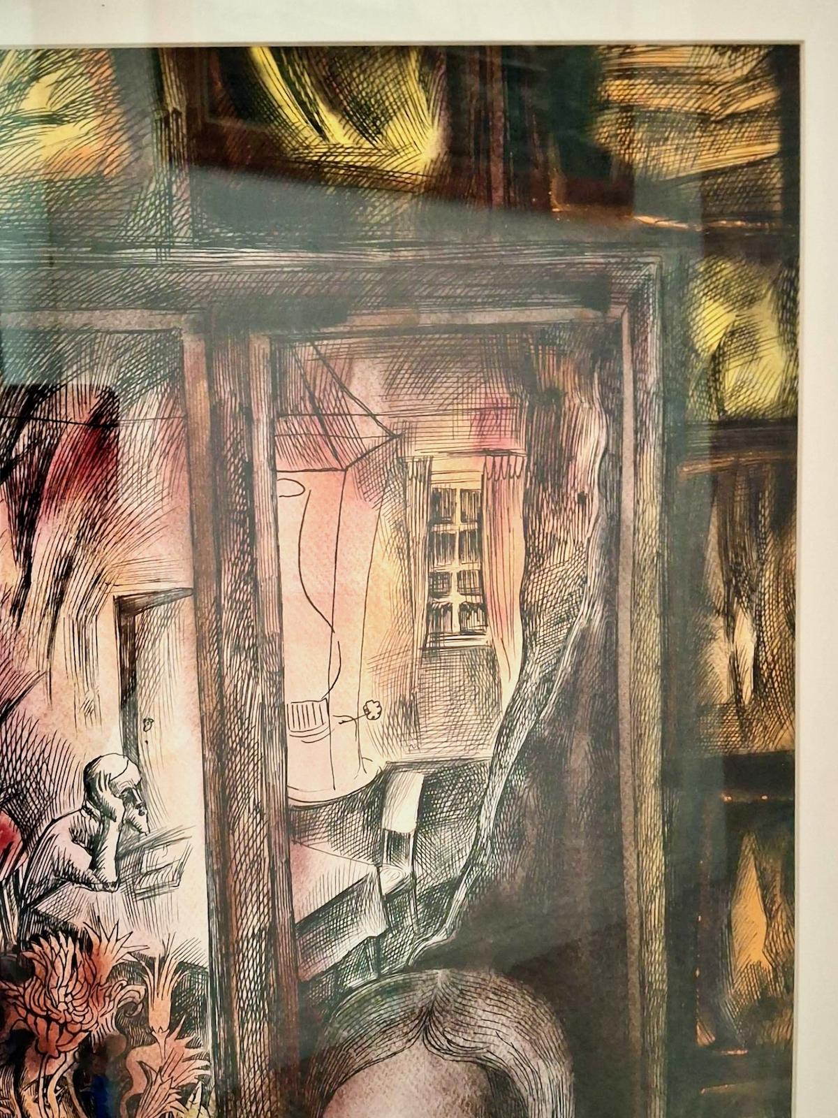 Metaphysical Expressionism in Watercolor - Expressionist Art by Alexander Aizenshtat