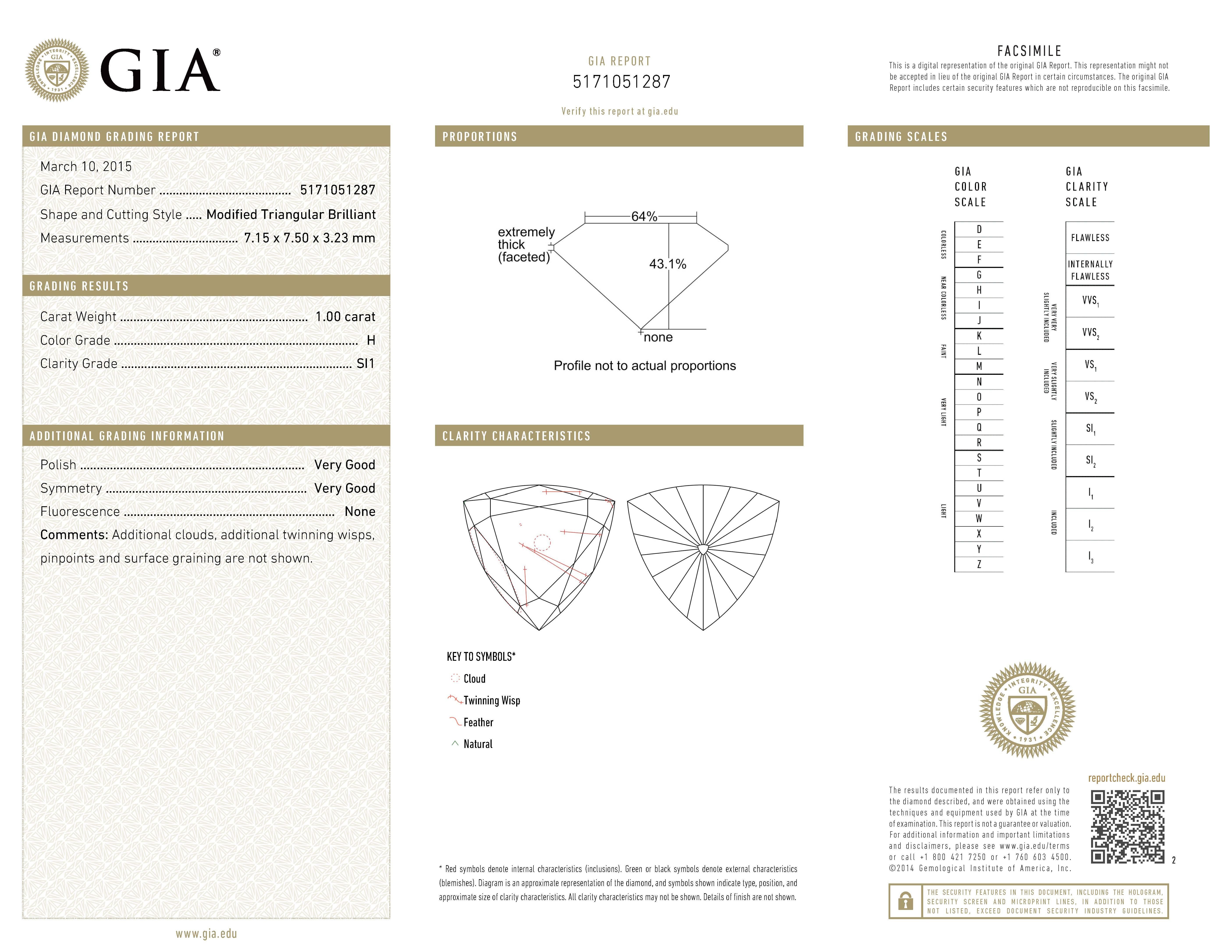 Alexander All GIA Certified 3.00 Carat Radiant Cut Diamond Three-Stone Ring 18k For Sale 2