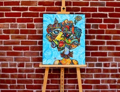 Portrait abstrait cubiste, « Justice »