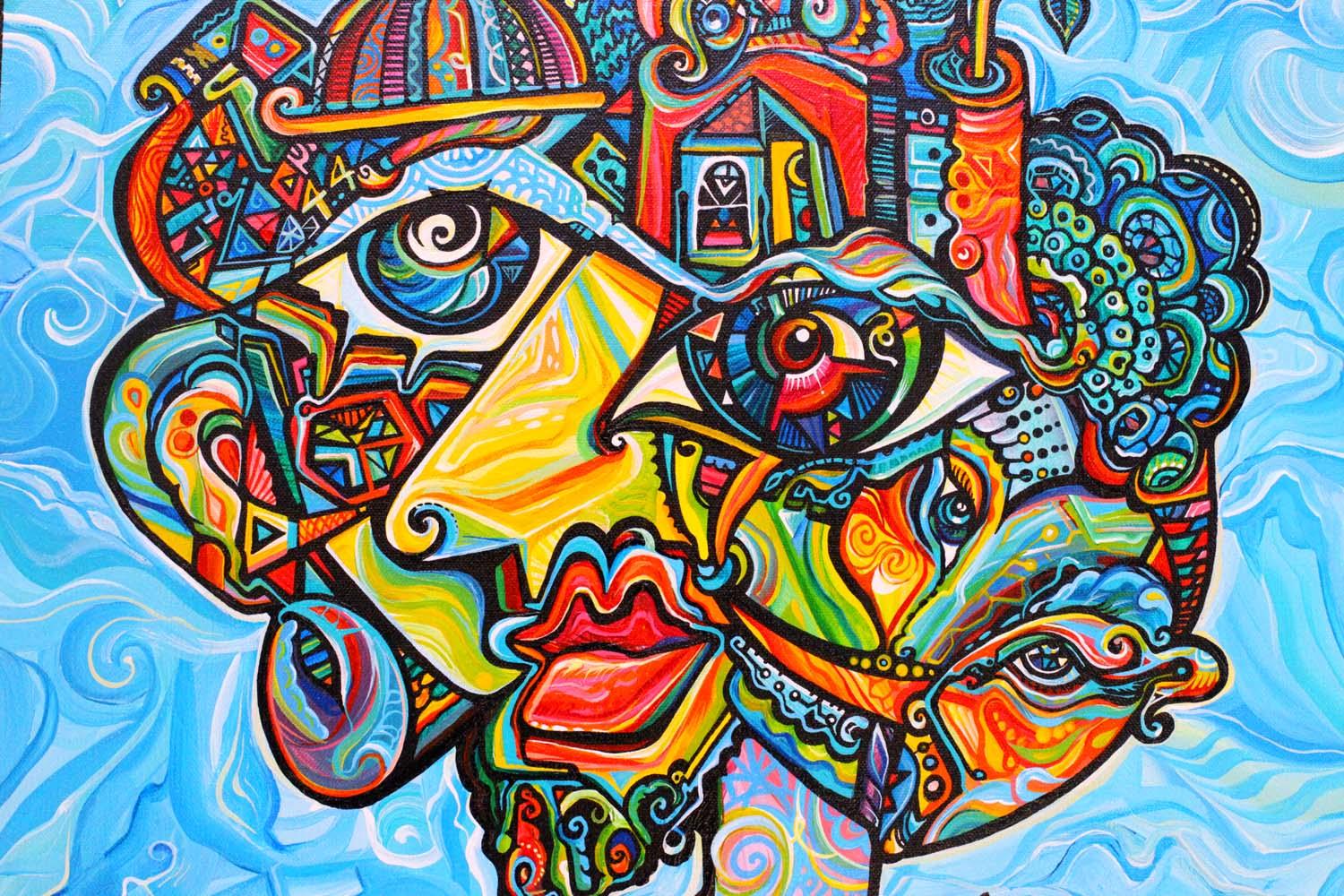 Un ritratto astratto cubista, 