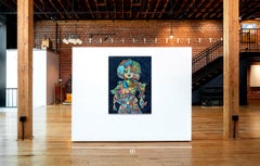 Kubistisches abstraktes Porträt, „Schmetterlingsschmetterling“