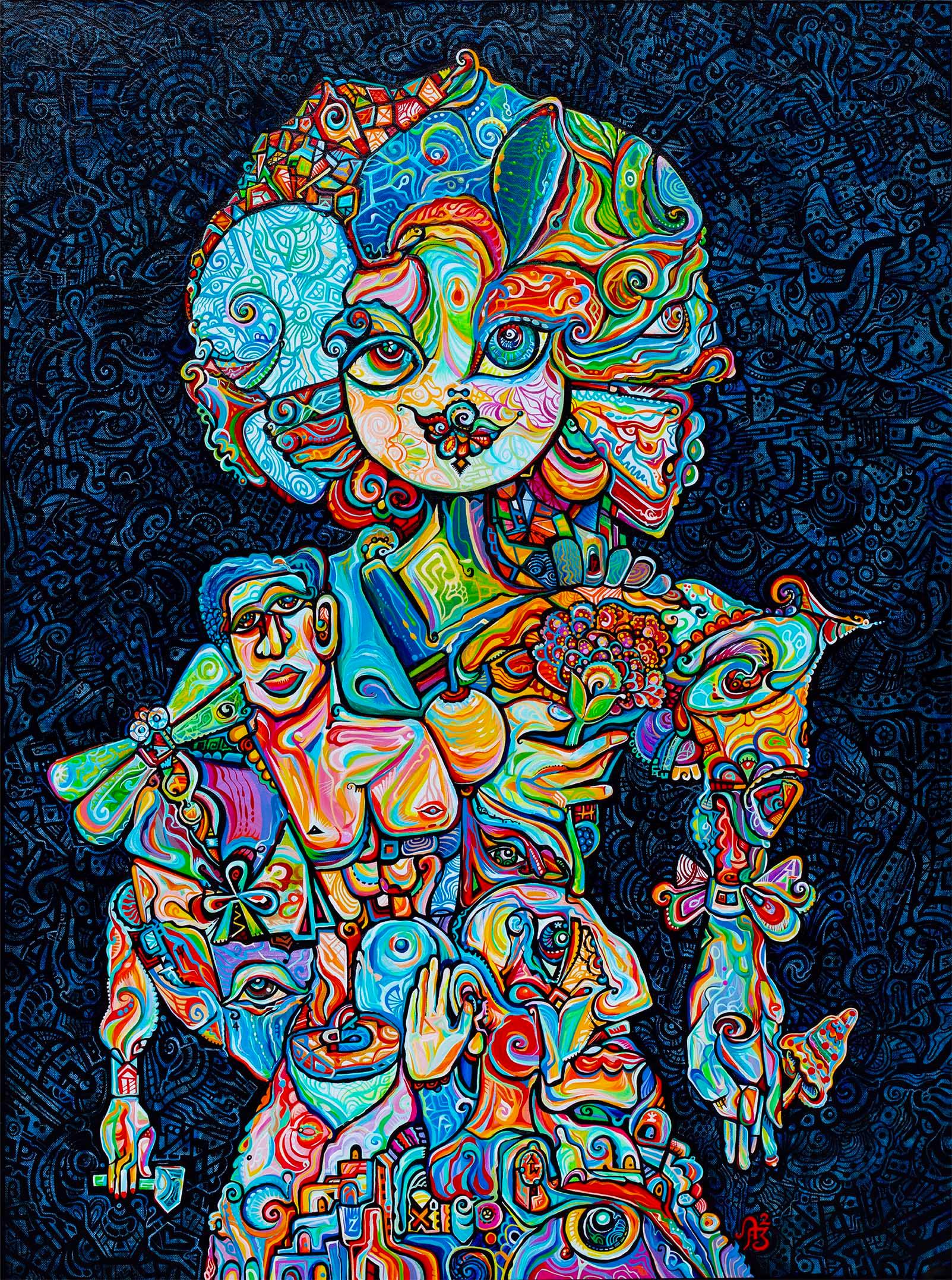 Ritratto astratto cubista, 