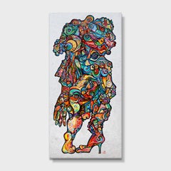 Ein kubistisches Porträt "Ein Verrenkungskünstler"